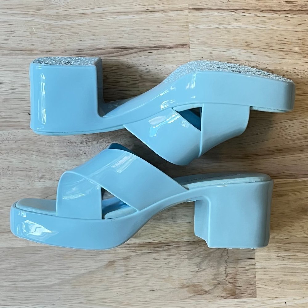 🌹Sold🌹Jeffery Cambell For FREE PEOPLE "Vacay Vibes" Platform Jelly Sandlall - Picture 7 of 17